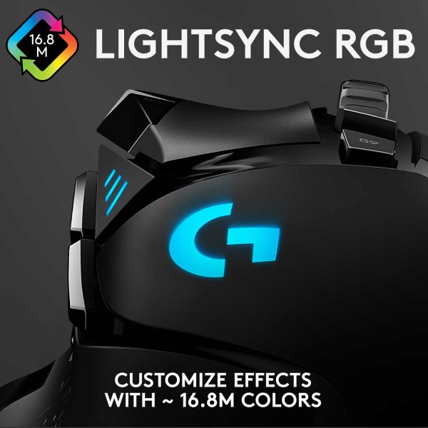 Logitech G G502 Hero muis Rechtshandig USB Type-A Optisch 25600 DPI (910-005470)