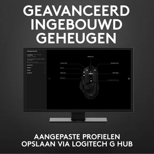 Logitech G G502 HERO Hoogpresterende gamingmuis (910-005471)