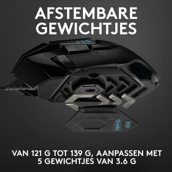 Logitech G G502 HERO Hoogpresterende gamingmuis (910-005471)