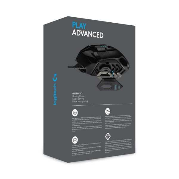 Logitech G G502 HERO Hoogpresterende gamingmuis (910-005471)