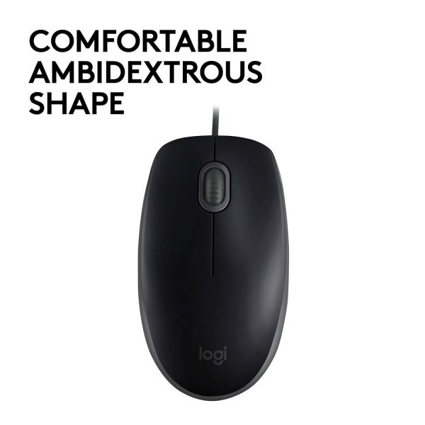 Logitech B110 Silent muis Ambidextrous USB Type-A Optisch 1000 DPI (910-005508)