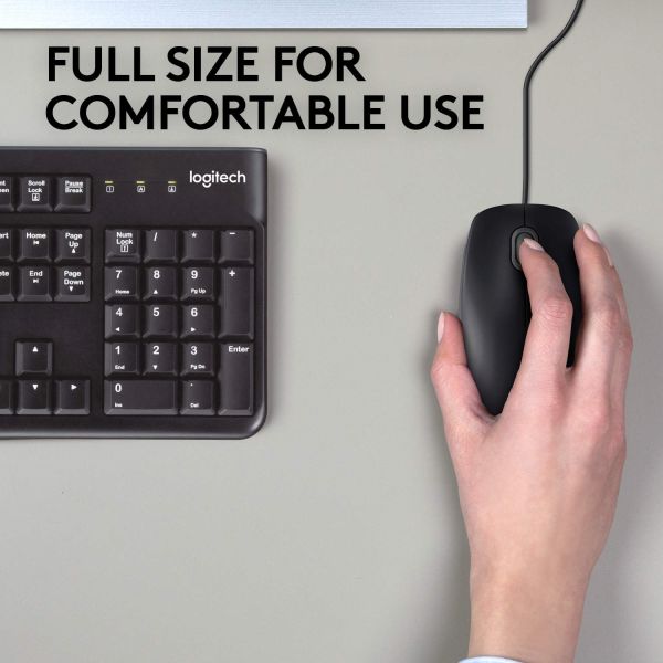 Logitech B110 Silent muis Ambidextrous USB Type-A Optisch 1000 DPI (910-005508)