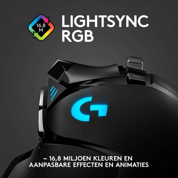 Logitech G G502 Lightspeed muis Rechtshandig RF Draadloos 25600 DPI (910-005567)
