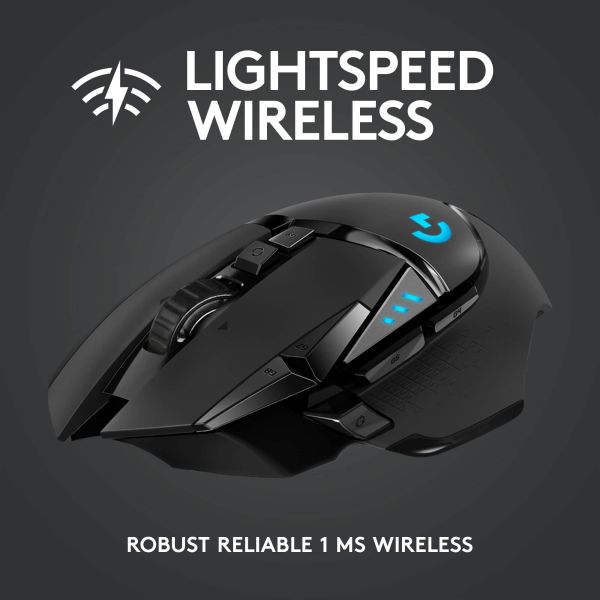 Logitech G G502 Lightspeed muis Rechtshandig RF Draadloos 25600 DPI (910-005567)