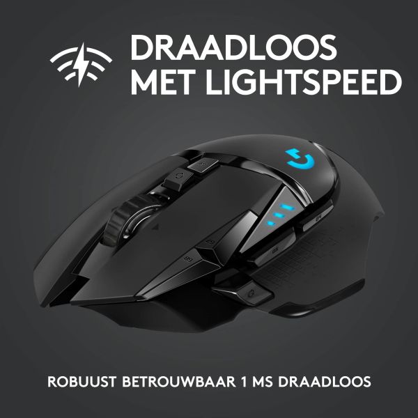 Logitech G G502 LIGHTSPEED draadloze gamingmuis (910-005568)