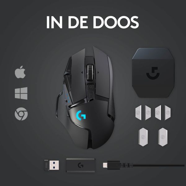 Logitech G G502 LIGHTSPEED draadloze gamingmuis (910-005568)
