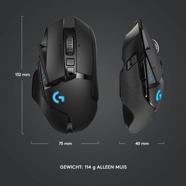 Logitech G G502 LIGHTSPEED draadloze gamingmuis (910-005568)