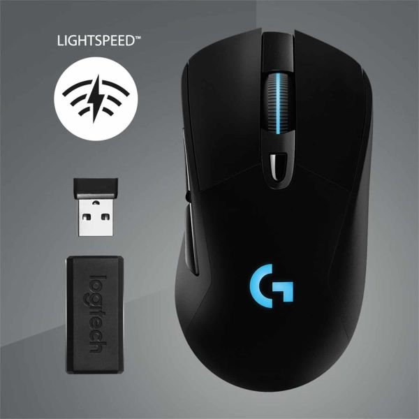 Logitech G G703 Lightspeed muis Rechtshandig RF Draadloos Optisch 25600 DPI (910-005640)