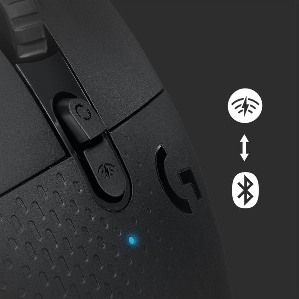 Logitech G G604 muis Rechtshandig RF-draadloos + Bluetooth Optisch 25600 DPI (910-005649)