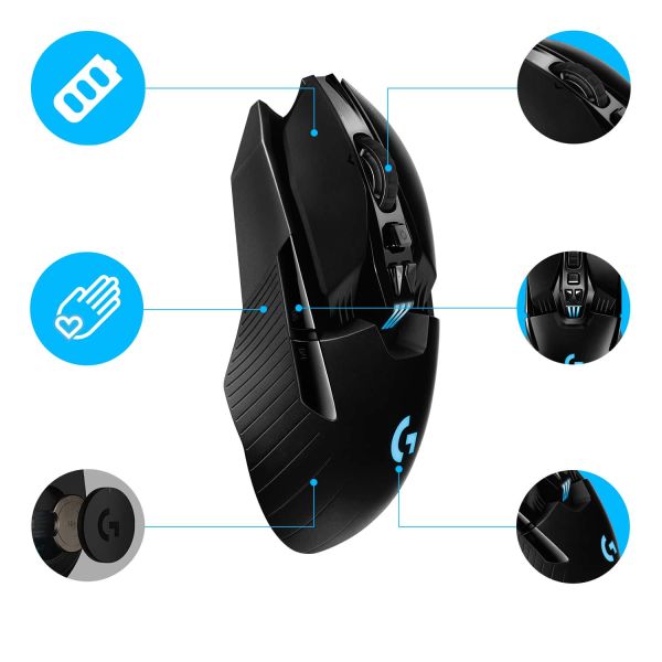 Logitech G G903 Lightspeed muis Ambidextrous RF Draadloos Optisch 25600 DPI (910-005672)