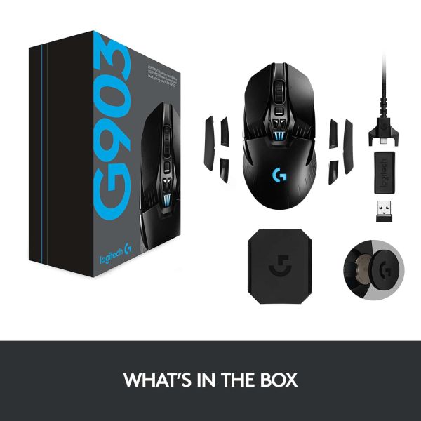 Logitech G G903 Lightspeed muis Ambidextrous RF Draadloos Optisch 25600 DPI (910-005672)