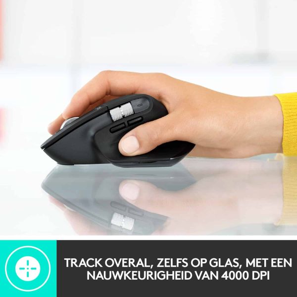 Logitech MX Master 3 muis Rechtshandig RF-draadloos + Bluetooth Laser 4000 DPI (910-005694)