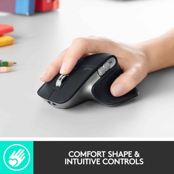 Logitech MX Master 3 f/ Mac muis Rechtshandig Bluetooth Laser 4000 DPI (910-005696)