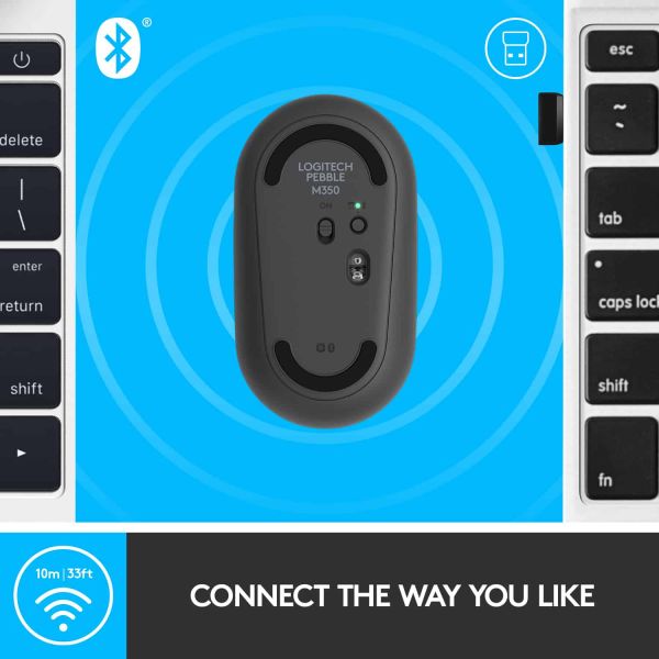 Logitech Pebble M350 Wireless Mouse (910-005718)