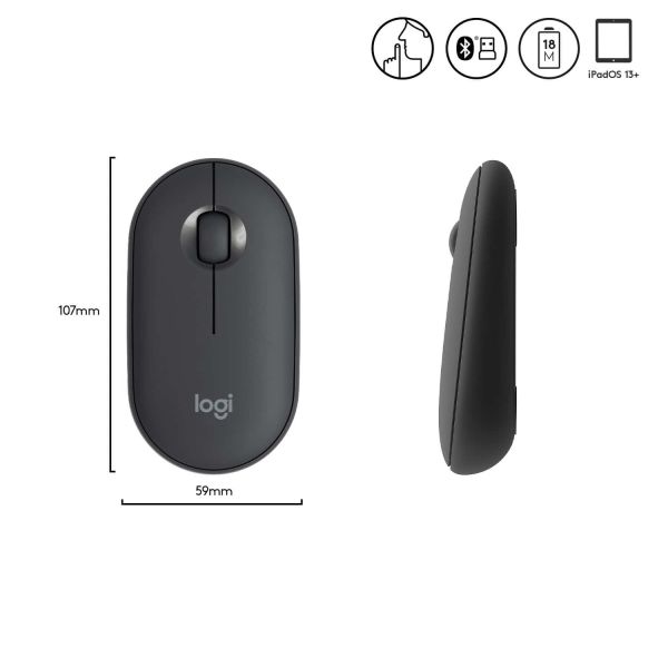 Logitech Pebble M350 Wireless Mouse (910-005718)