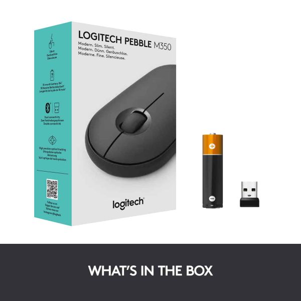 Logitech Pebble M350 Wireless Mouse (910-005718)