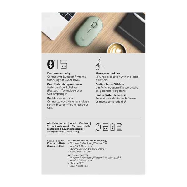 Logitech Pebble M350 Wireless Mouse (910-005720)