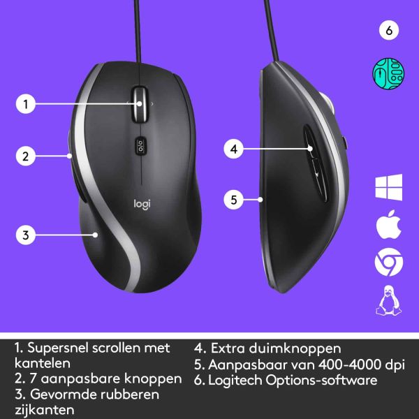 Logitech Advanced Corded M500s (910-005784)