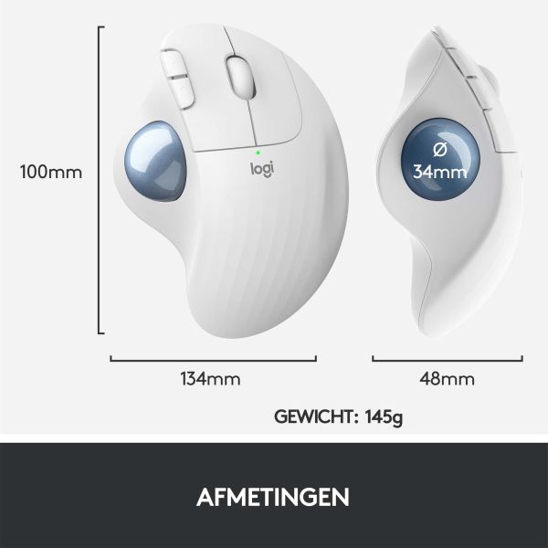 Logitech M575 ERGO Draadloze Trackball Muis (910-005870)