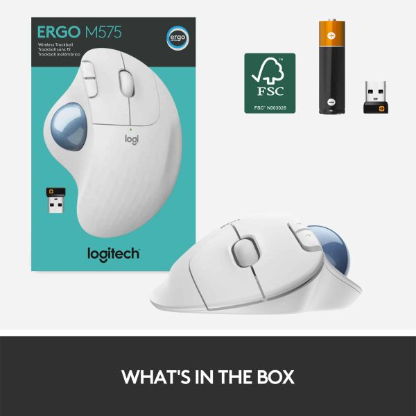 Logitech M575 ERGO Draadloze Trackball Muis (910-005870)