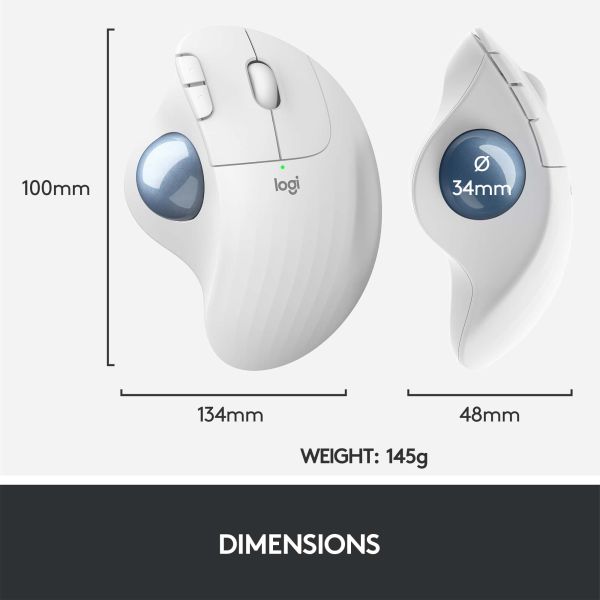 Logitech M575 ERGO Draadloze Trackball Muis (910-005870)