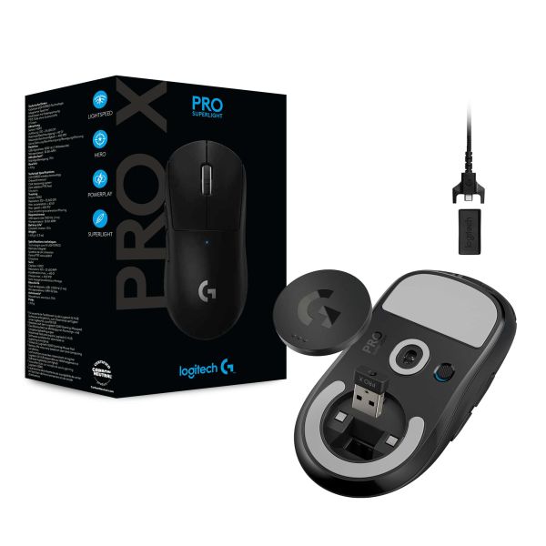 Logitech G Pro X Superlight muis Rechtshandig RF Draadloos 25600 DPI (910-005880)