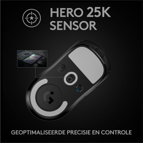 Logitech G Pro X Superlight muis Rechtshandig RF Draadloos 25600 DPI (910-005880)