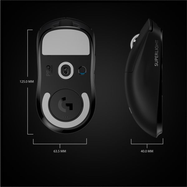 Logitech G Pro X Superlight muis Rechtshandig RF Draadloos 25600 DPI (910-005880)