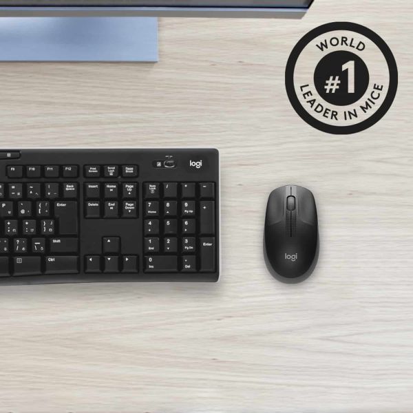 Logitech M190 Full-Size Wireless Mouse (910-005905)