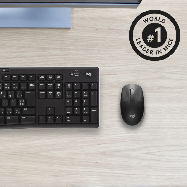 Logitech M190 Full-Size Wireless Mouse (910-005906)