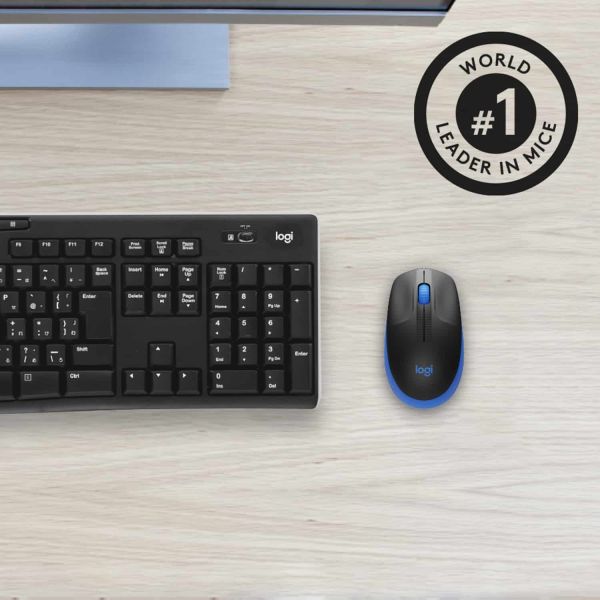 Logitech M190 Full-Size Wireless Mouse (910-005907)