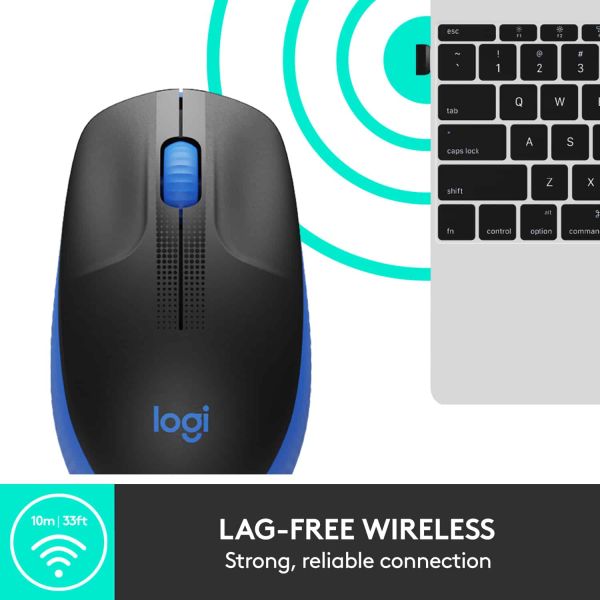 Logitech M190 Full-Size Wireless Mouse (910-005907)