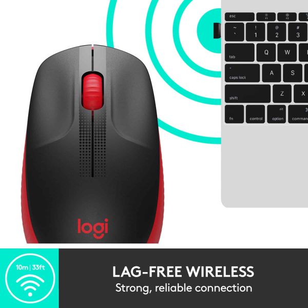 Logitech M190 Full-Size Wireless Mouse (910-005908)