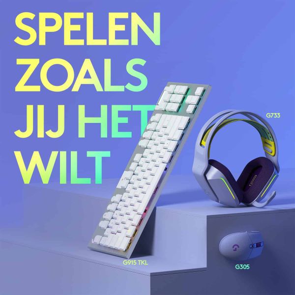 Logitech G G305 muis Rechtshandig RF-draadloos + Bluetooth Optisch 12000 DPI (910-006023)