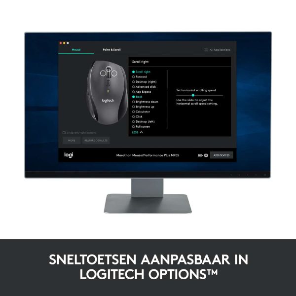 Logitech Customizable Mouse M705 muis Rechtshandig RF Draadloos Optisch 1000 DPI (910-006034)