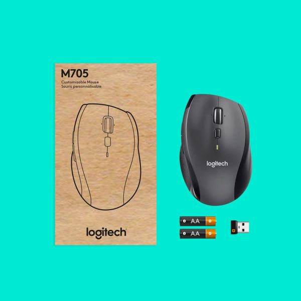 Logitech Customizable Mouse M705 muis Rechtshandig RF Draadloos Optisch 1000 DPI (910-006034)