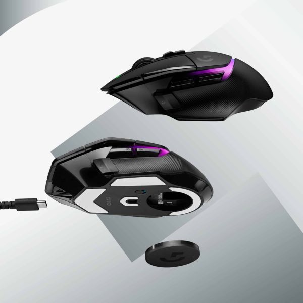 Logitech G G502 X Plus muis Rechtshandig RF Draadloos Optisch 25600 DPI (910-006162)