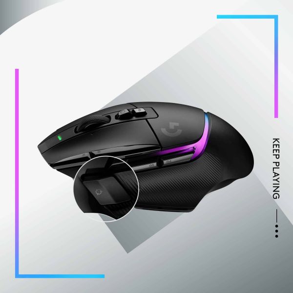 Logitech G G502 X Plus muis Rechtshandig RF Draadloos Optisch 25600 DPI (910-006162)