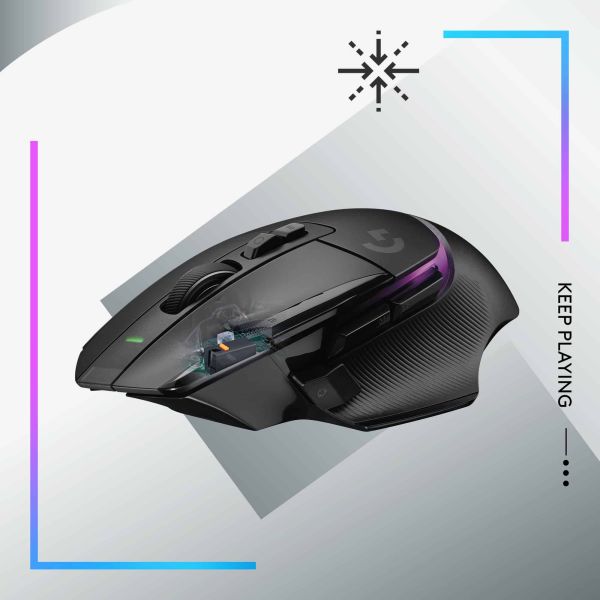 Logitech G G502 X Plus muis Rechtshandig RF Draadloos Optisch 25600 DPI (910-006162)