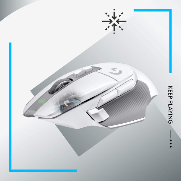 Logitech G G502 X Lightspeed muis Rechtshandig RF Draadloos Optisch 25600 DPI (910-006189)