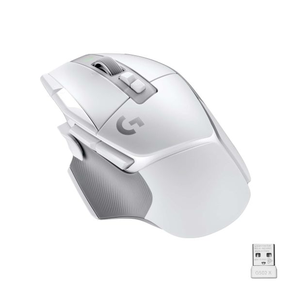 Logitech G G502 X Lightspeed muis Rechtshandig RF Draadloos Optisch 25600 DPI (910-006189)