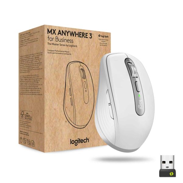 Logitech Anywhere 3 for Business muis Rechtshandig Bluetooth Laser 4000 DPI (910-006216) Logitech Anywhere 3 for Business muis Rechtshandig Bluetooth Laser 4000 DPI (910-006216)