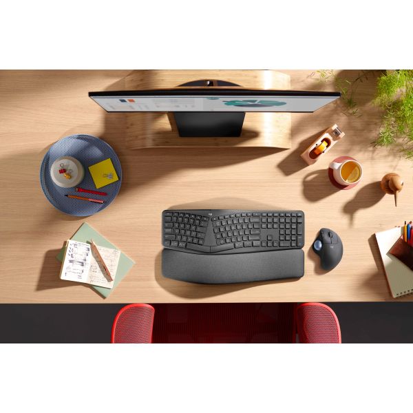 Logitech ERGO M575 for Business muis Rechtshandig RF-draadloos + Bluetooth Trackball 2000 DPI (910-006221)
