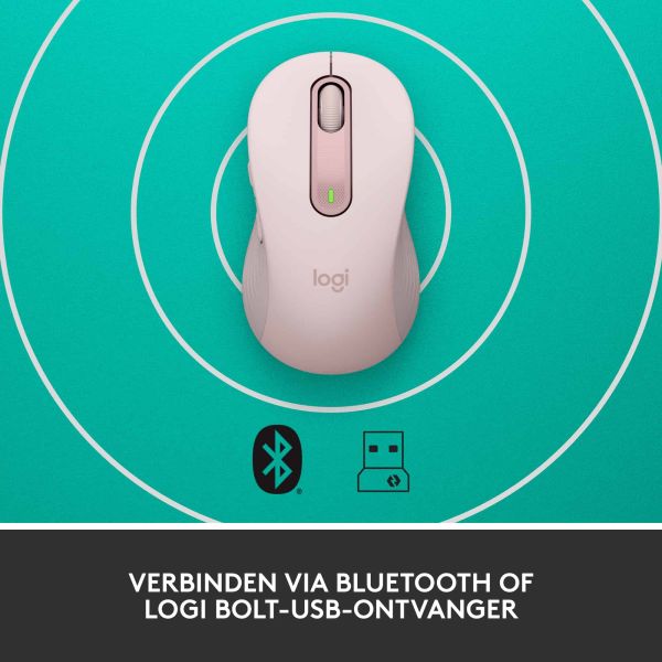 Logitech Signature M650 muis Rechtshandig RF-draadloos + Bluetooth Optisch 2000 DPI (910-006237)