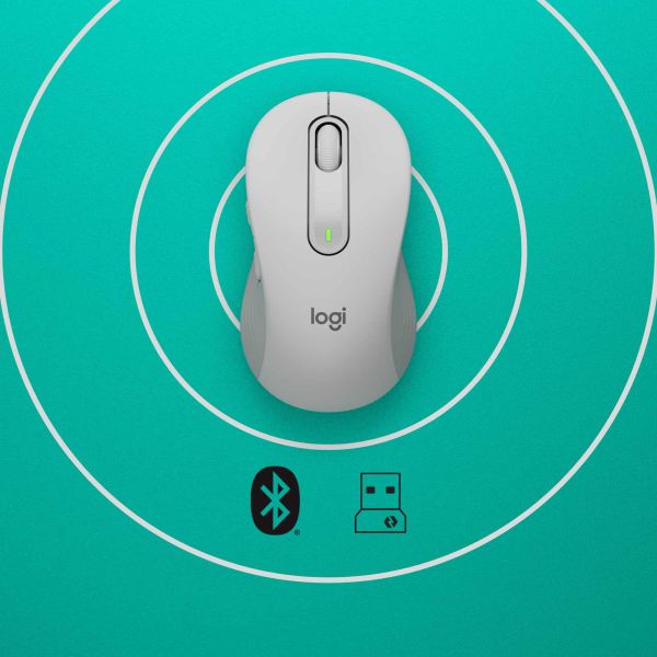 Logitech Signature M650 muis Rechtshandig RF-draadloos + Bluetooth Optisch 2000 DPI (910-006238)