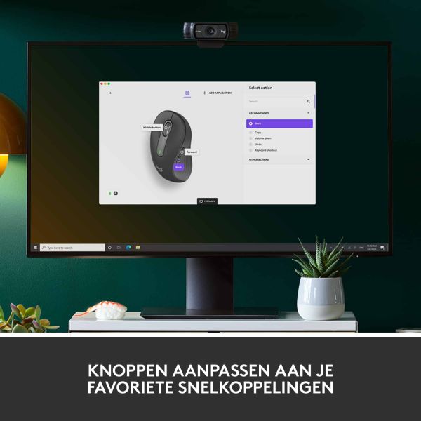 Logitech Signature M650 L Linkshandige Draadloze Muis - Voor grotere, linkerhanden, 2 jaar batterijduur, stil klikken, aanpasbare zijknoppen, Bluetooth, compatibel met meerdere apparaten (910-006239)