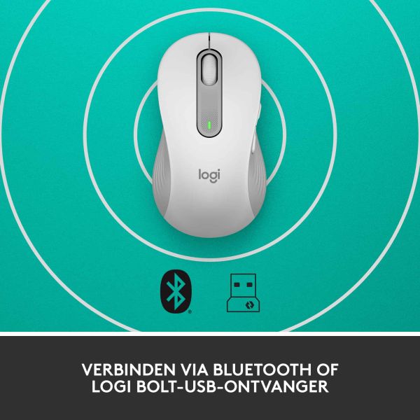 Logitech Signature M650 muis Linkshandig RF-draadloos + Bluetooth Optisch 2000 DPI (910-006240)
