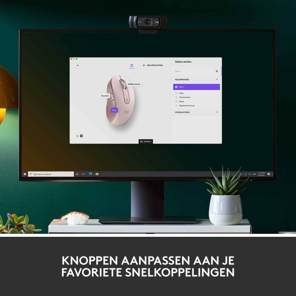 Logitech Signature M650 Draadloze Muis - Voor kleine tot middelgrote handen, 2 jaar batterijduur, stil klikken, aanpasbare zijknoppen, Bluetooth, compatibel met meerdere apparaten - Roze (910-006254)