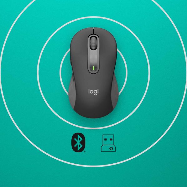Logitech Signature M650 for Business muis Rechtshandig RF-draadloos + Bluetooth Optisch 4000 DPI (910-006274)
