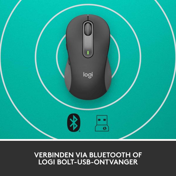 Logitech Signature M650 for Business muis Rechtshandig RF-draadloos + Bluetooth Optisch 4000 DPI (910-006274)
